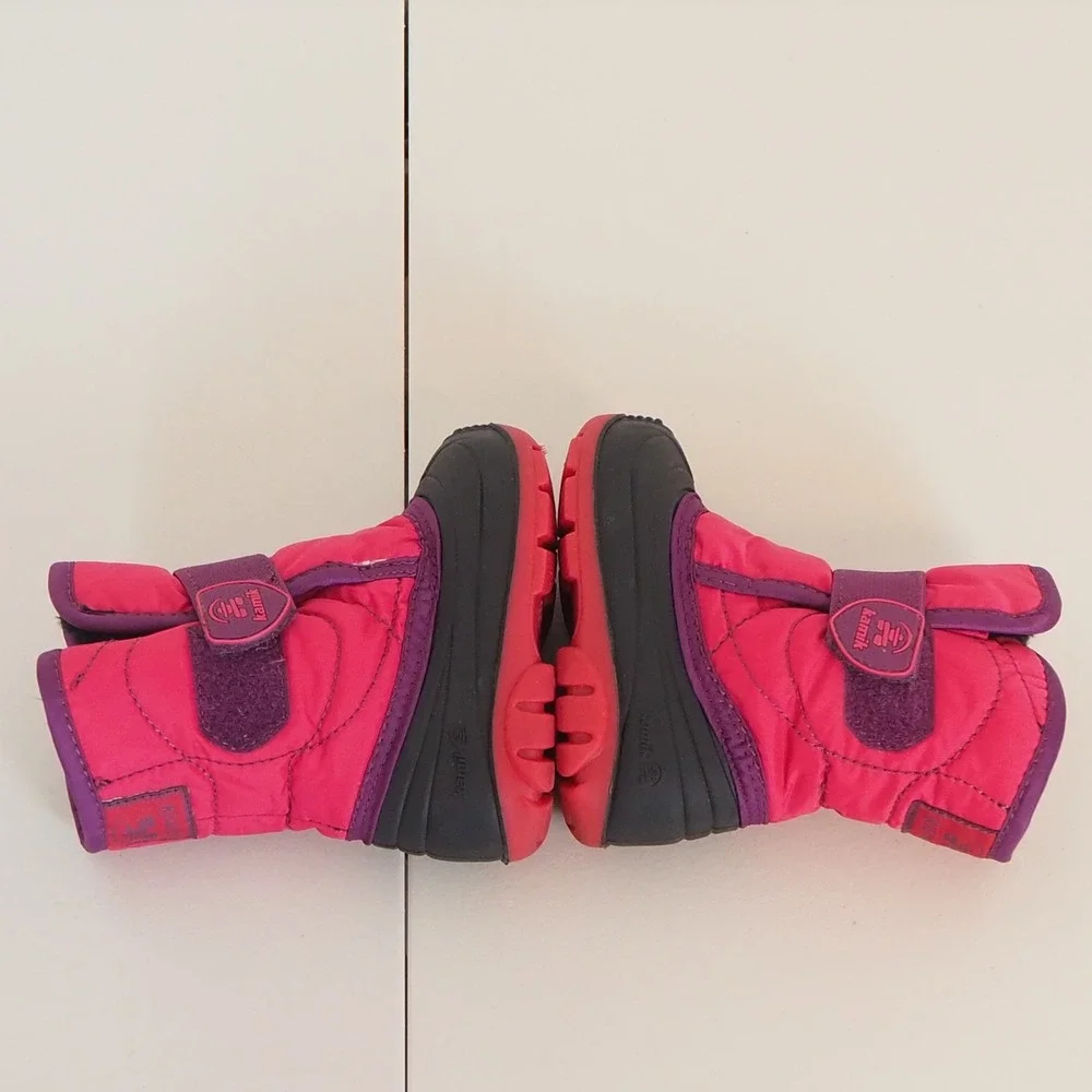 Kamik Snowbug 5 Toddler Girls Boots Sz‎ 5 Made in Canada Fur Lined Insulated - Picture 10 of 13